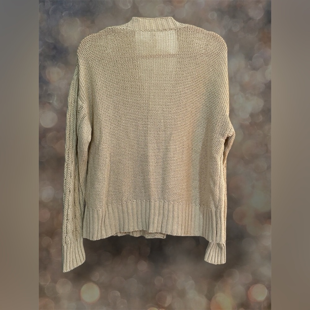 Glam Brand M Cream Cable Knit sweater - Picture 6 of 9